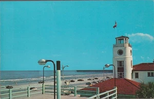 Lighthouse Atlantic Ocean Jacksonville Beach FL. Chrome Postcard - Picture 1 of 2
