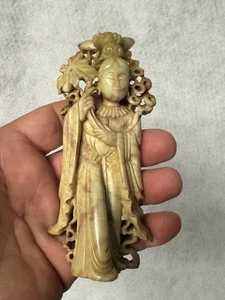 Jabonera antigua de colección asiática china china tal vez Netsuke ¿Qué sé? - Imagen 1 de 6