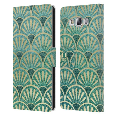 HEAD CASE DESIGNS TEXTURED ART DECO PATTERNS LEATHER BOOK CASE SAMSUNG PHONES 3 - Image 1 of 4