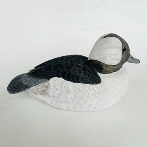 Hand Carved Bufflehead Drake Wood Duck Decoy Mike & Nancy Scherer - Picture 1 of 13