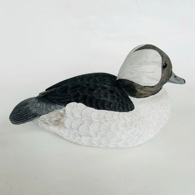 Hand Carved Bufflehead Drake Wood Duck Decoy Mike & Nancy Scherer - Image 1 of 4
