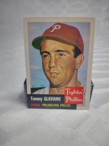 1991 Topps Archives The Ultimate 1953 Set #140 Tommy Glaviano Phil. Filis - Imagen 1 de 2