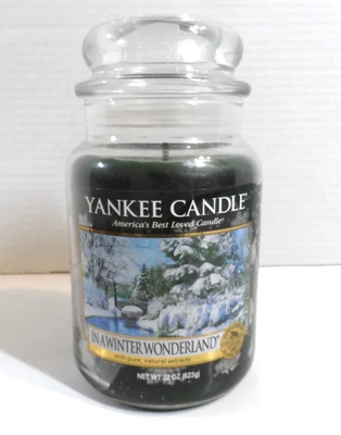 NUEVO - Yankee Candle IN A WINTER WONDERLAND Tarro Vela 22 OZ Foto 1 de 4