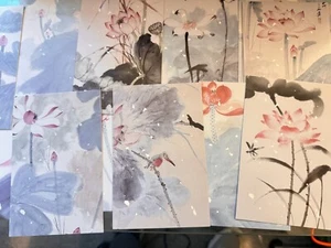 Huge lot of Chinese Painting Note Postcards 30 pcs BEAUTIFUL - Bild 1 von 9