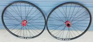29" 700c WTB i23 Fahrrad Laufräder Tubeless rot bis 6bolt Disc Steckachse Gravel 11spd - Bild 1 von 6