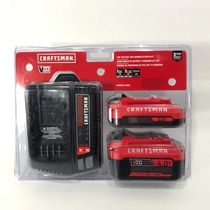 Craftsman V20 Lithium-Ion Battery and Charger Kit CMCB204-CKVA - Picture 1 of 5