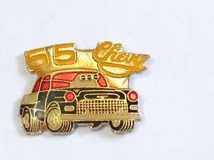 1955 Chevy Belair Lapel Pin, Vintage Chevrolet Pin . Hat Tack , Tie Tack - Picture 1 of 2
