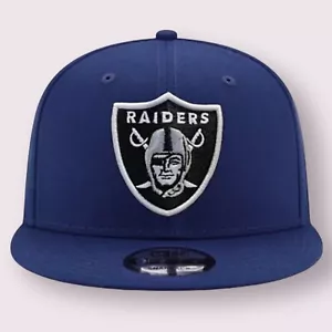 Gorra ajustable Las Vegas Raiders 9FIFTY - Gorra NFL New Era - Azul Real Snapback - Imagen 1 de 3