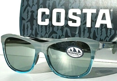 COSTA Del Mar VELA Ocearch Coastal Fade POL Gray Silver 580G Sunglass VLA 275 - Image 1 of 4