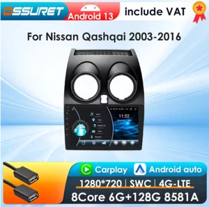 Autoradio CarPlay stereo Android 13 per NISSAN QASHQAI dal 2006/2013 9" 2 DIN - Foto 1 di 8
