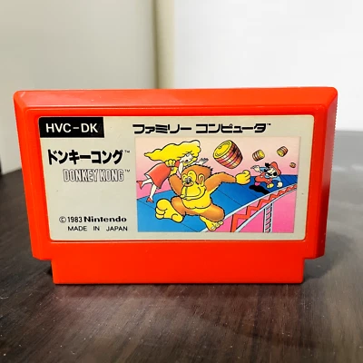 Donkey Kong Picture Label Version Nintendo Famicom 1983 Japanese Version HVC-DK - Image 1 of 4