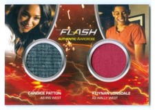 CANDICE PATTON "IRIS & WALLY DUAL WARDROBE CARD #DM4" THE FLASH SEASON 2