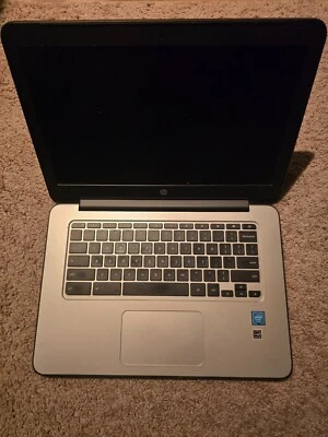 HP Chromebook 14 inch (32 GB, Intel Celeron, 1.1GHz, 4GB) Laptop - Gray -... - Image 1 of 4