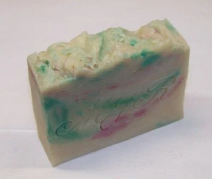 Raspberry Peppermint Goat Milk Soap by MJR Soaps - Picture 1 of 7