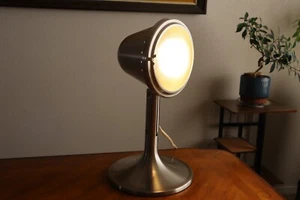 VTG Table Flood Stage Spot Light Lamp Adj Industrial Bullet Tilting Porthole Sil - Picture 1 of 17