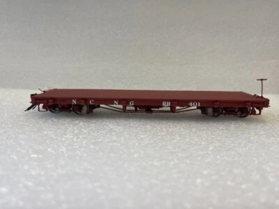 Accucraft trains On3 Flat Car N.C.N.G  - Image 1 of 4
