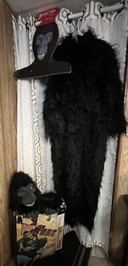 Vintage 1984 Halloween King Kong Costume Topstone~ Suit, Feet, Mask - Picture 1 of 24