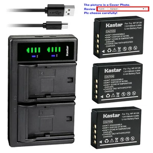 Kastar Battery LTD2 USB Charger for Fujifilm NP-W126 NP-W126s & Fujifilm X100V - Picture 1 of 11