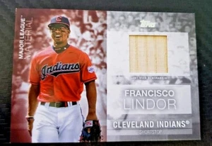 2020 Topps Baseball Series 1 MLM-FL Material Bat Relic Francisco Lindor  - Bild 1 von 2