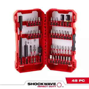 Milwaukee 48-32-4023 SHOCKWAVE Impact Screw Driver Bit Set (45-Piece) (Open Box) - Picture 1 of 1