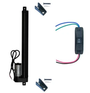 WindyNation 12V Linear Actuator + UP Down Switch + Mounting Brackets 225 lb Lift - Picture 1 of 14