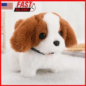 Electronic Robot Dog Soft Fur Walking Barking Puppy Wagging Puppy for Kids Child - Picture 1 of 7