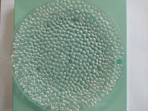 UNUSED Tiffany & Co. Cobblestone bubble Platter Crystal Plate Clear Glass W/Box - Picture 1 of 4