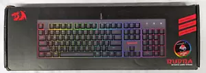 Redragon K565-RGB Mechanical Keyboard, Red Switch - Black - Picture 1 of 4