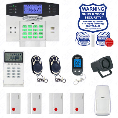 Wireless Home Security System Lcd Burglar House Alarm Voip Phone Line Dialer Hc • 174.95$