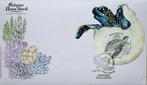 Malaysia FDC with Miniature Sheet (18.06.2020) - Iconic Marine Life  - Picture 1 of 4
