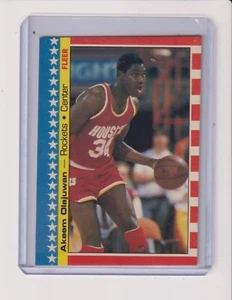 1987-88 FLEER STICKER #3 HAKEEM OLAJUWON - HOUSTON ROCKETS - Picture 1 of 1