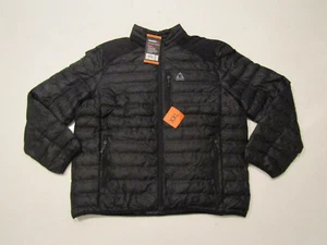NWT Mens GERRY Black Lightweight Puffer Jacket Coat Welded Channels Size XXL - Picture 1 of 3