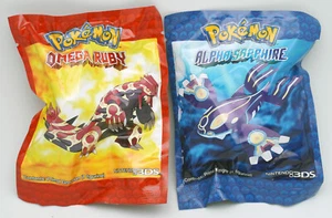 Figurines promotionnelles de jeu Pokémon Alpha Saphir et Omega Rubis 3DS scellées 2014 - Photo 1/2