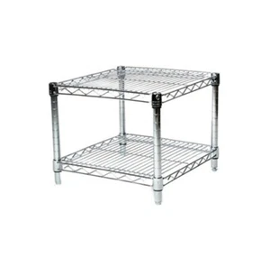 Heavy Duty NSF Commercial Chrome Wire Shelving 21"x24" (2 Shelf Unit) 18" Height - Picture 1 of 3