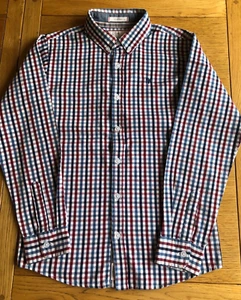 Jasper Conran Boys L/S shirt - Aged 12, blue, red & white check pattern. - Picture 1 of 10
