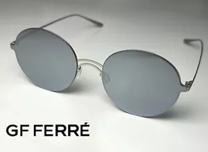 Nuevas gafas de sol redondas GF FERRE GFF8006 005 metal plata 58-145 auténticas - Imagen 1 de 10