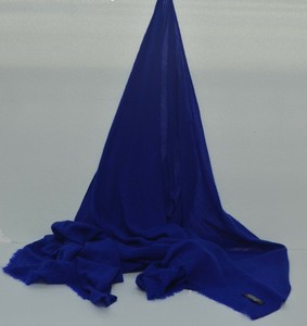 Roya Blue Cashmere Scarf Shawl Stole Wrap Throw 100% Pashmina Nepalese Handmade