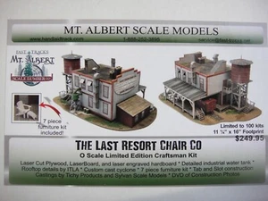 MT. MODELOS A ESCALA ALBERT - LA SILLA DE ÚLTIMO RECURSO CO - ESCALA O y On3 - edición limitada - nueva en caja - Imagen 1 de 6