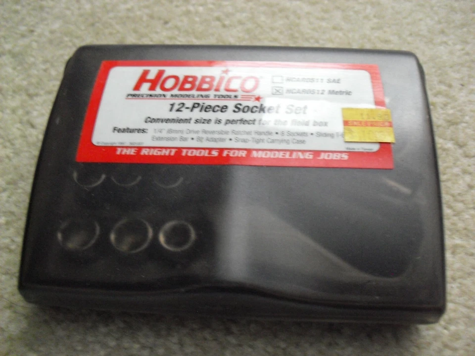 Hobbico 12 Piece Socket Set in Box Metric HCAR0512 NOS - Image 1 of 1