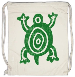 Aztec Turtle Symbol II Turnbeutel Azteken Tattoo Indianer Stamm Schildkröte - Picture 1 of 1