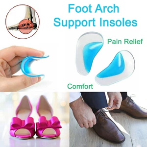 Plantilla de gel ortopédico soporte para arco pies planos pie caído fascitis plantar talón - Imagen 1 de 12