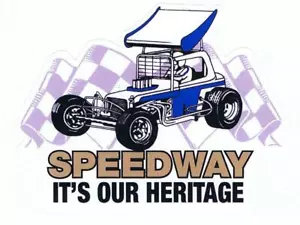 Heritage Super Modified Blue Retro Sticker - Picture 1 of 1