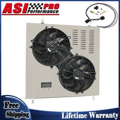 Aluminum Shroud & Fan For 03-07 Ford F450 F-350 F250 Super Duty Powerstroke 6.0L Foto 1 de 4