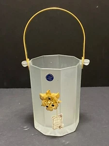 Creazioni SUSY Murano Glass Ice Bucket Flower Base Jewelry Trm Label/Tag Frosted - Imagen 1 de 15