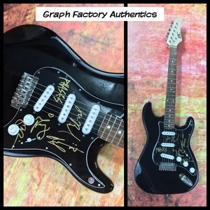GFA la Indie Pop Band PHASES Signed Electric Guitar LA1 COA - Picture 1 of 5