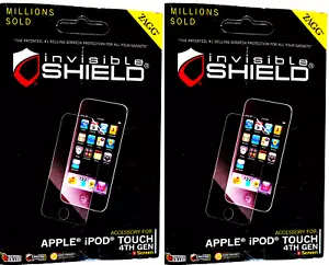 2pk ZAGG Invisible Shield for Apple iPod Touch 4th Generation - Life Warranty 9z - Picture 1 of 2