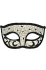 Brand New Mystique Mime Venetian Glitter Masquerade Mardi Gras Mask