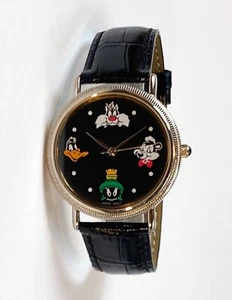 Reloj Pedre Unisex Tono Plateado Looney Tunes Lucas, Marvin, Pepe le Pew Silvestre - Imagen 1 de 4