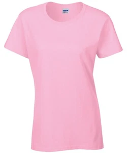 Camisetas de mujer (Gildan) ROSA CLARO - pequeñas (6/8) - liquidación de stock - Imagen 1 de 1