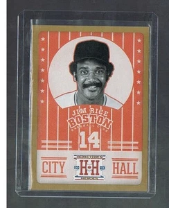 JIM RICE #CH4 RED SOX City Hall Gold 2013 Panini Hometown Heroes - Picture 1 of 1